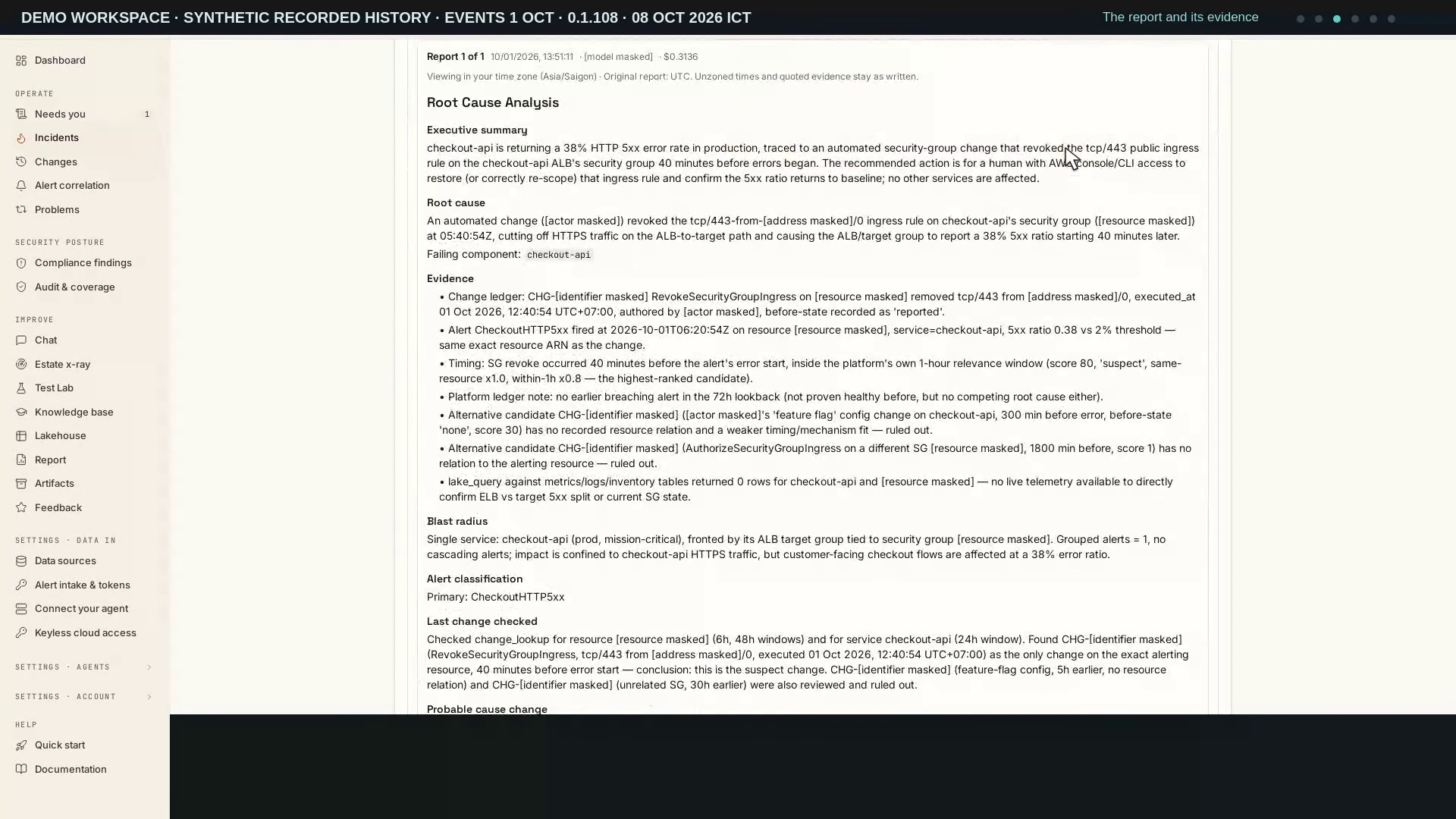 Read and export an investigation