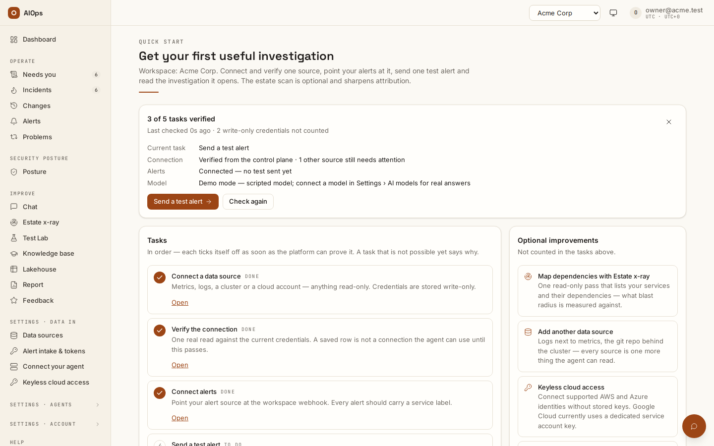 Connect and verify your first read source